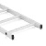 Ladder - 11 treden - aluminium - 3,92 m werkhoogte