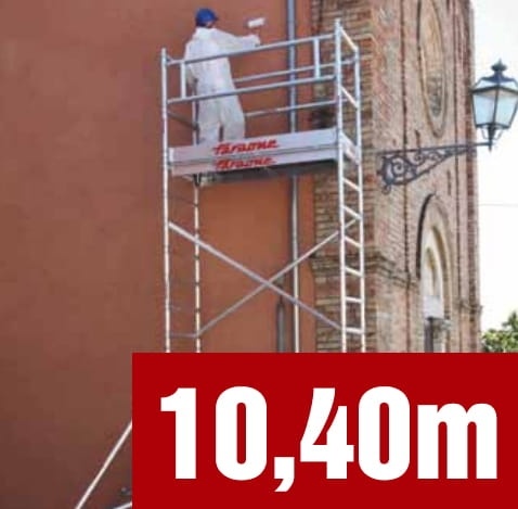 Aluminium Steiger TOP-SYSTEM 75x180 cm - Werkhoogte 10,40 m