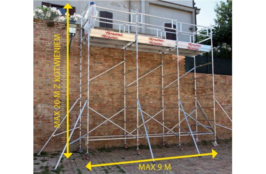 Aluminium Steiger TOP-SYSTEM 75x180 cm - Werkhoogte 10,40 m