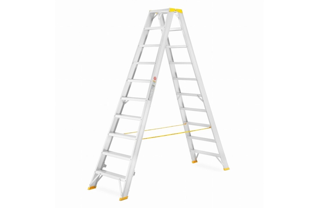 Dubbele trap 2x10 treden ALOSS - Werkhoogte 4,34 m