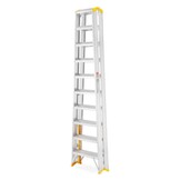 Huishoudtrap - 2x10 treden - werkhoogte 4,34 m - aluminium