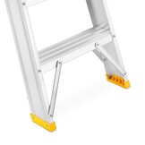 Huishoudtrap - 2x10 treden - werkhoogte 4,34 m - aluminium