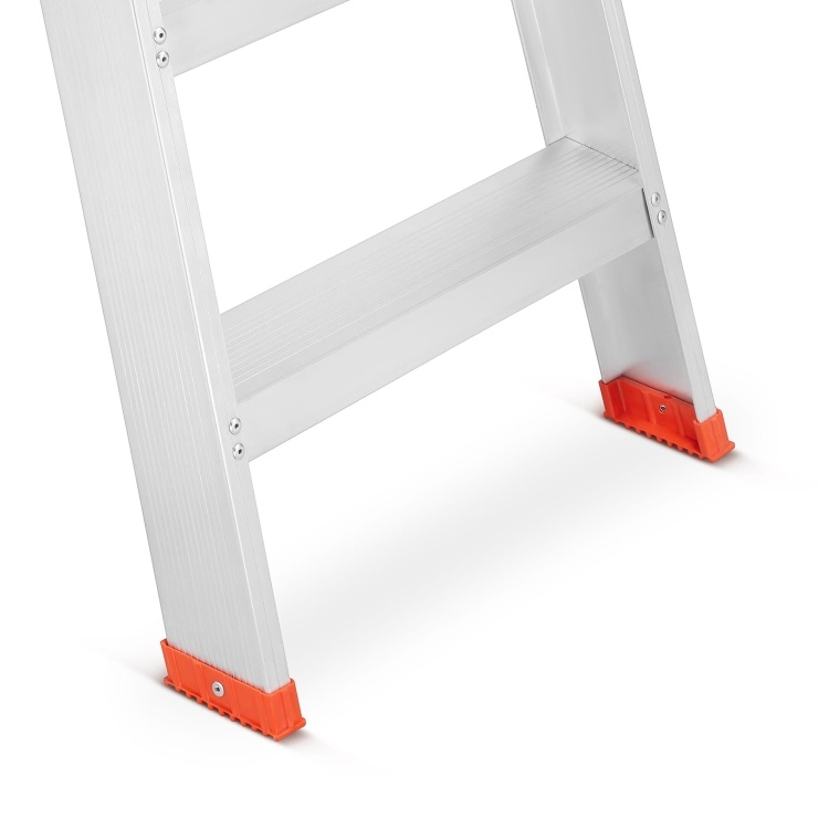 HIGHER Dubbele Ladder 2x8 treden - Professioneel Aluminium