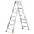 HIGHER Dubbele Ladder 2x8 treden - Professioneel Aluminium