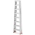 HIGHER Dubbele Ladder 2x8 treden - Professioneel Aluminium