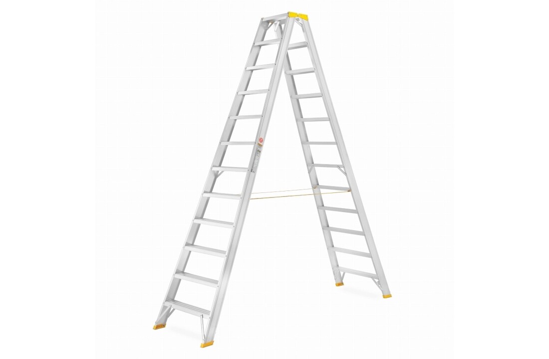 Dubbelzijdige Aluminium Ladder ALOSS 9412 - Werkhoogte 4,55m
