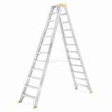 Dubbelzijdige Aluminium Ladder ALOSS 9412 - Werkhoogte 4,55m