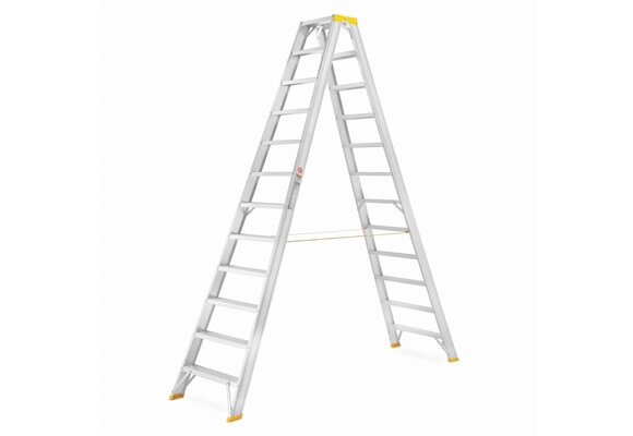 Dubbelzijdige Aluminium Ladder ALOSS 9412 - Werkhoogte 4,55m
