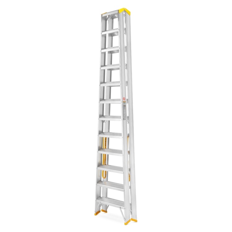 Dubbelzijdige Aluminium Ladder ALOSS 9412 - Werkhoogte 4,55m