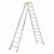 Dubbelzijdige Aluminium Ladder ALOSS 9412 - Werkhoogte 4,55m