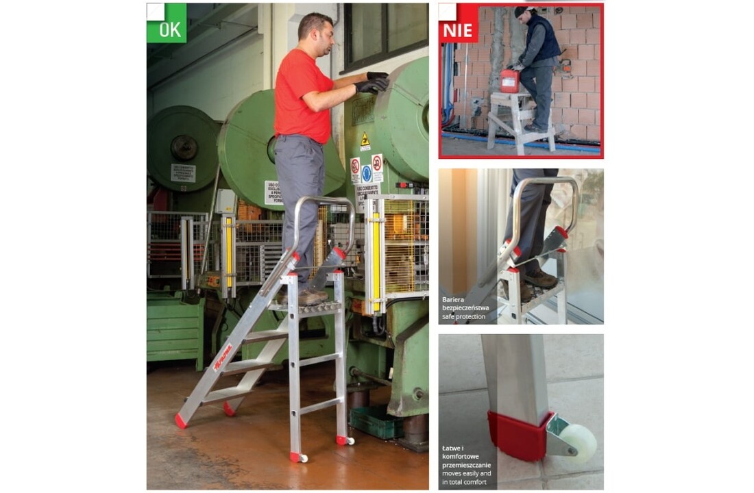 Faraone Werkplatform 2-traps CM50.02 - 2,25 m