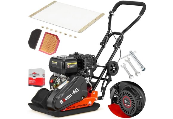 BAUMR-AG Trilplaat 90kg met Briggs & Stratton motor + GRATIS ACCESSOIRES