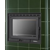 Tegelkachel - houtkachel - 13kW - keramisch - ROMA - olijfgroen