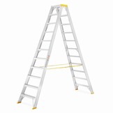 Aloss Dubbele Montage ladder - Werkhoogte 4,34m
