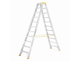 Aloss Dubbele Montage ladder - Werkhoogte 4,34m