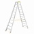 Aloss Dubbele Montage ladder - Werkhoogte 4,34m