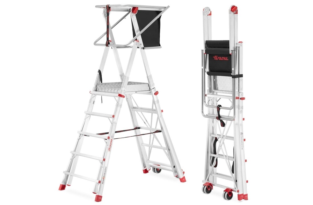 Faraone PLS 5 magazijnladder met één toegang - mobiel