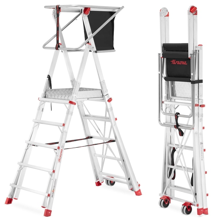 Faraone PLS 5 magazijnladder met één toegang - mobiel