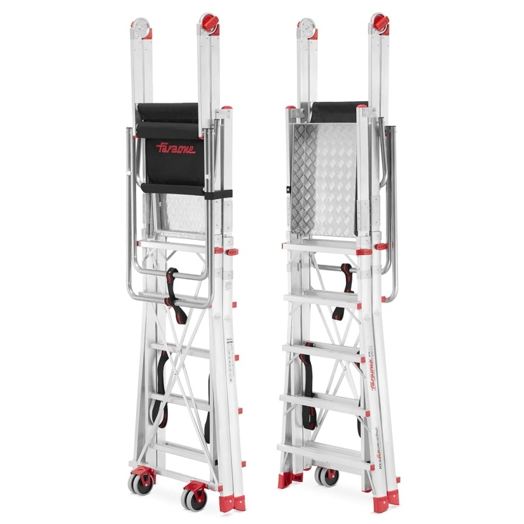 Faraone PLS 5 magazijnladder met één toegang - mobiel