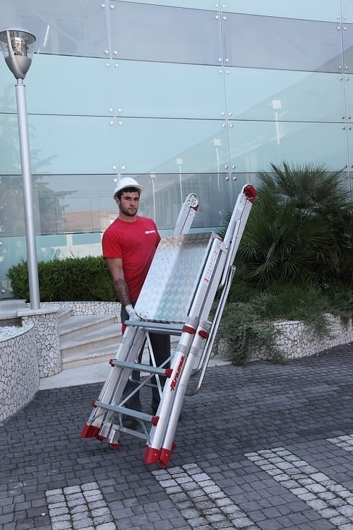 Faraone PLS 5 magazijnladder met één toegang - mobiel