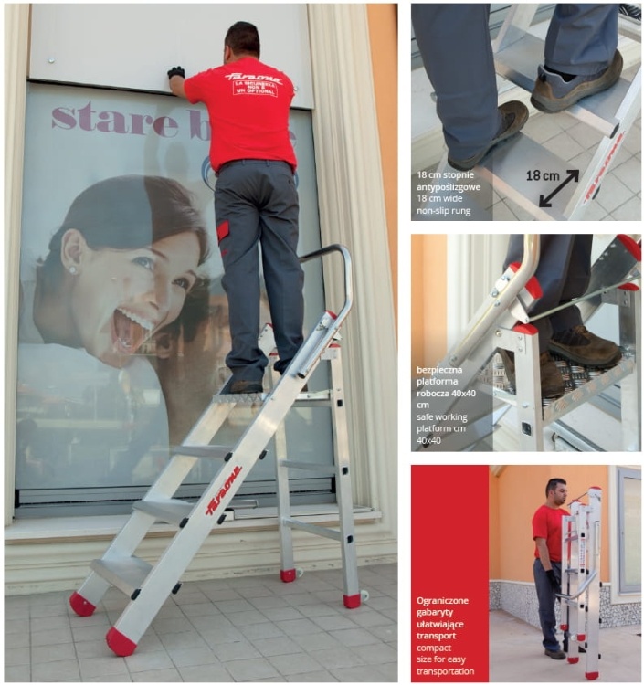 FARAONE Werkplatform CM50.04 4-treden - 2,68m