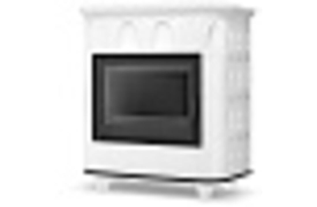 Kachel Graz HIGHER met keramische omkasting - Wit