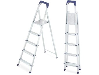 HIGHER S11 huishoudladder, 5 treden, enkelzijdig