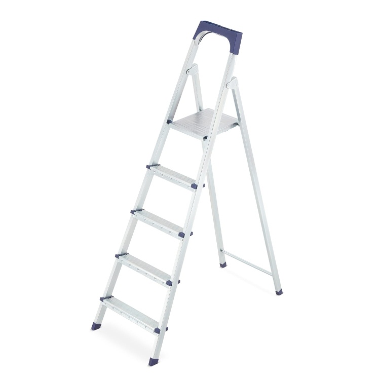 HIGHER S11 huishoudladder, 5 treden, enkelzijdig