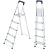 HIGHER S11 huishoudladder, 5 treden, enkelzijdig