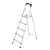 HIGHER S11 huishoudladder, 5 treden, enkelzijdig