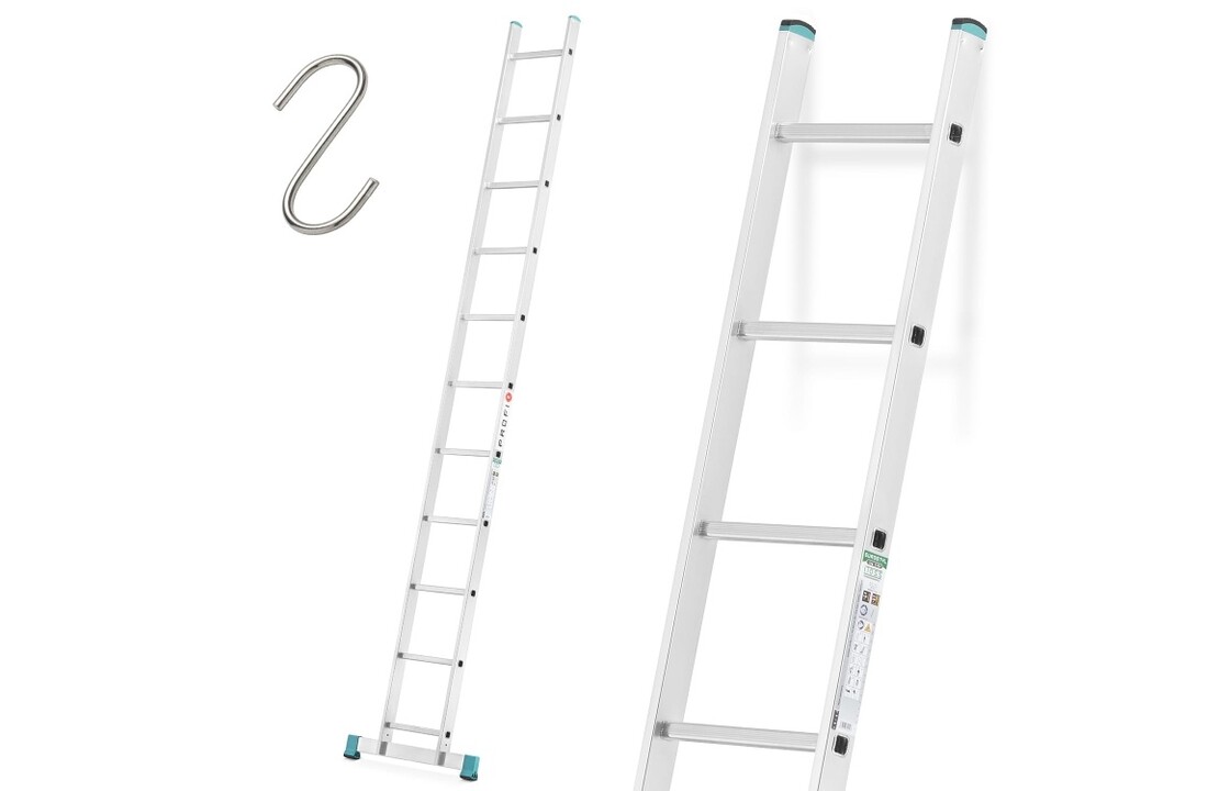 ALOSS 1-delige opbouwladder 3,13m - 11 sporten