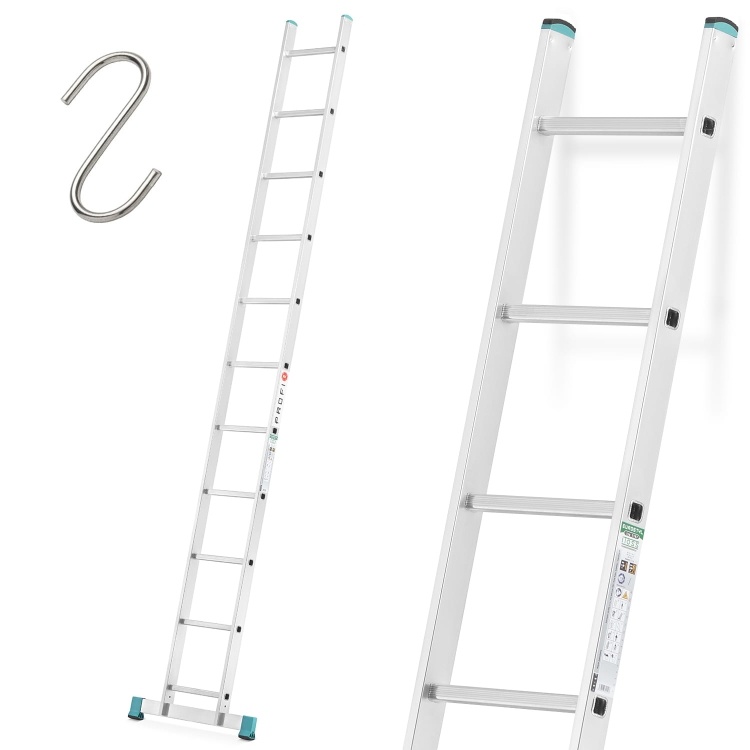 ALOSS 1-delige opbouwladder 3,13m - 11 sporten