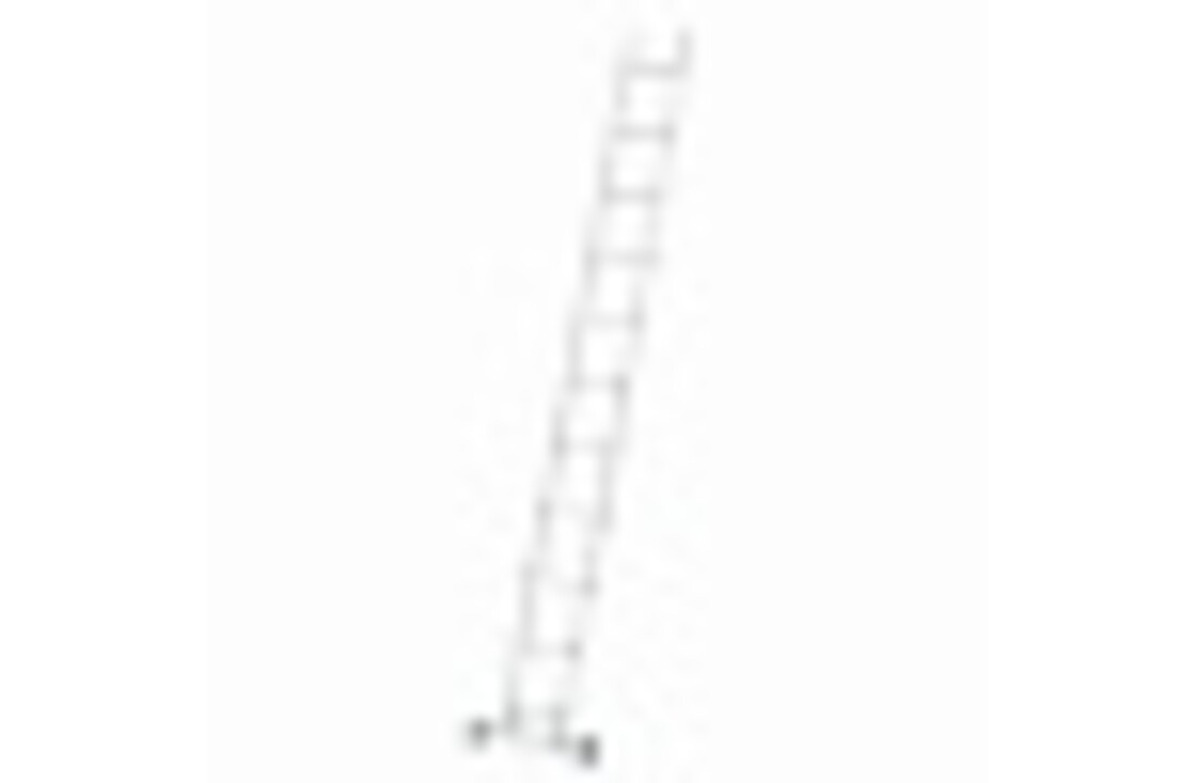 ALOSS 1-delige opbouwladder 3,13m - 11 sporten