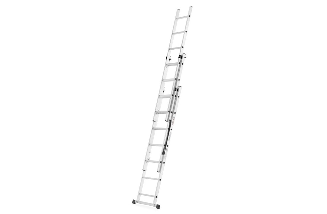 HIGHER Multifunctionele Aluminium Ladder 3x7, 5,60m, 150kg + Haak