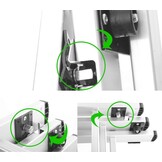 HIGHER Multifunctionele Aluminium Ladder 3x7, 5,60m, 150kg + Haak