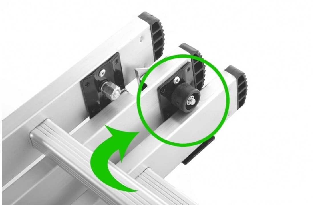 HIGHER Multifunctionele Aluminium Ladder 3x7, 5,60m, 150kg + Haak