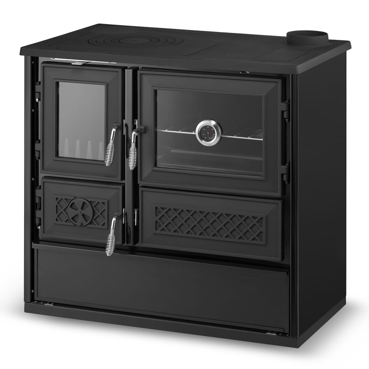 Houtkachel BELLA 802 Zwart - 9kW - 120m²