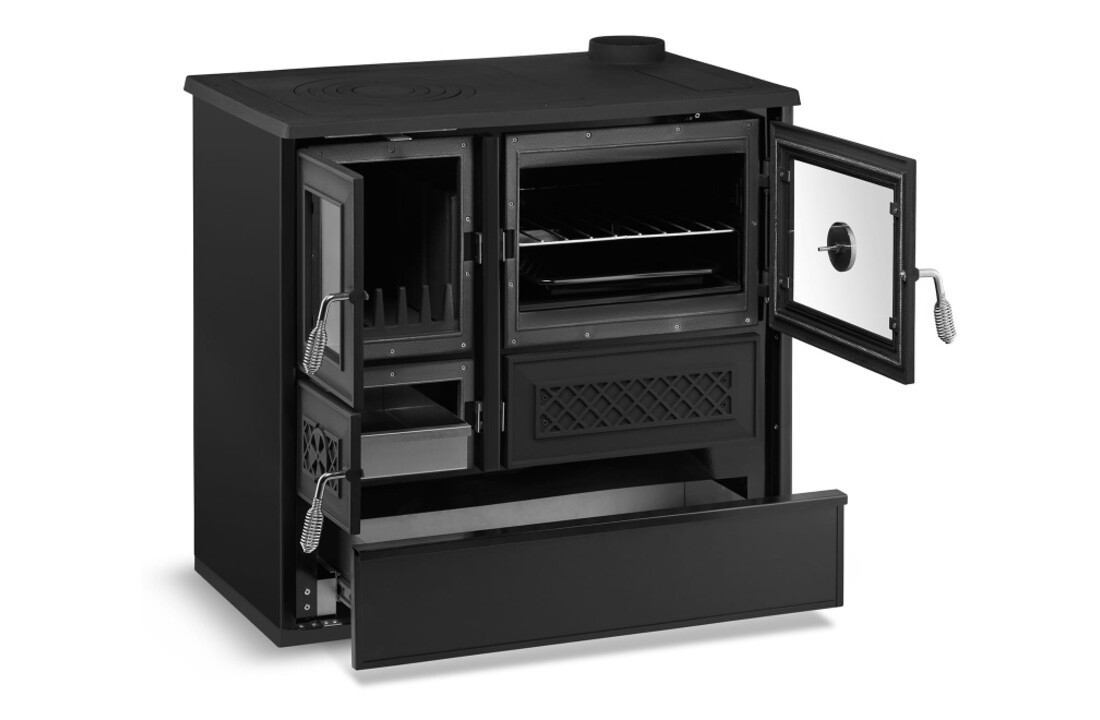 Houtkachel BELLA 802 Zwart - 9kW - 120m²