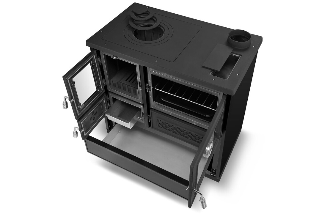 Houtkachel BELLA 802 Zwart - 9kW - 120m²