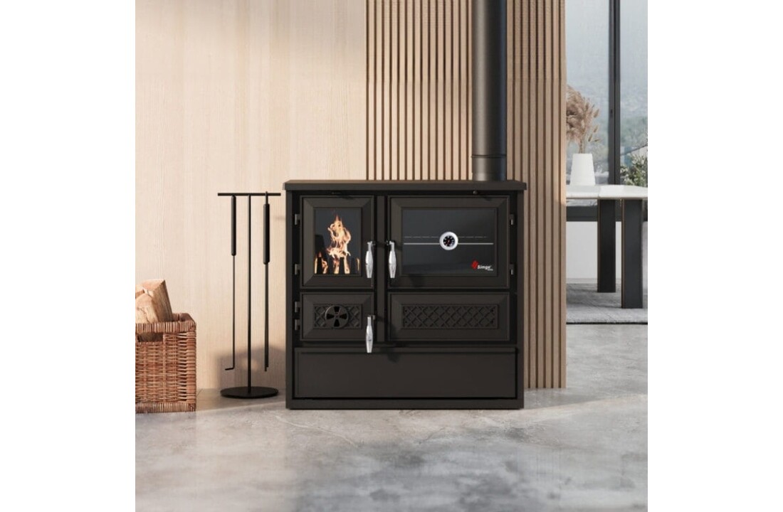 Houtkachel BELLA 802 Zwart - 9kW - 120m²