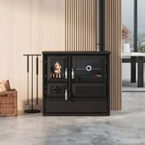 Houtkachel BELLA 802 Zwart - 9kW - 120m²