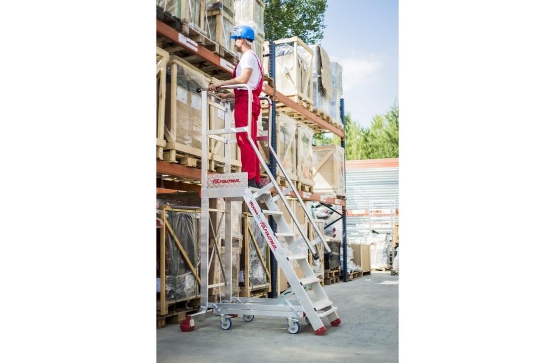 Bordestrap 7 treden - aluminium - 3,5 m werkhoogte - tot 150 kg