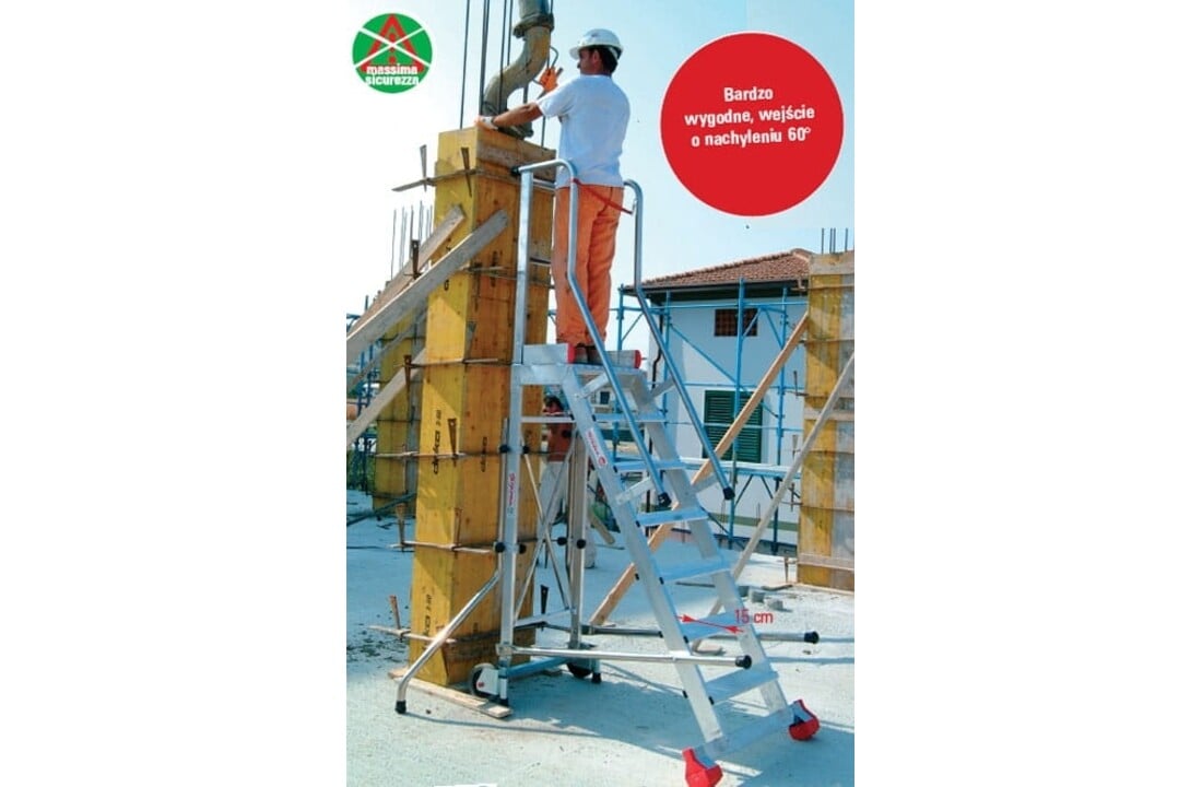 Faraone MF.T 150 Magazijnladder 5-treden - 3,28m