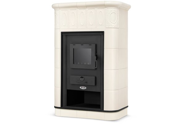CV Houtkachel met watermantel - 19 kW - VILLACH - beige