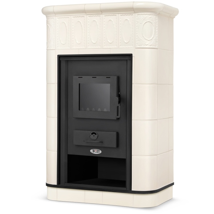 CV Houtkachel met watermantel - 19 kW - VILLACH - beige