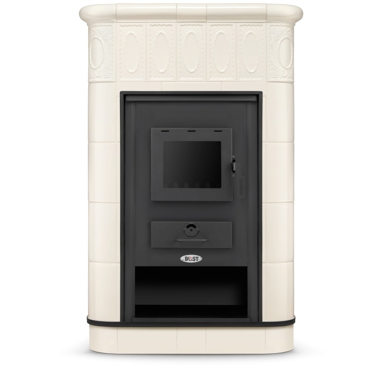 CV Houtkachel met watermantel - 19 kW - VILLACH - beige