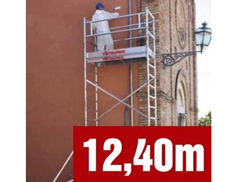 TOP-SYSTEM aluminium steiger 75 x 180 cm - werkhoogte 12,40 m