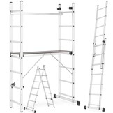 Steiger/Ladder HIGHER 2x7 Alum. Werkplatform 150kg