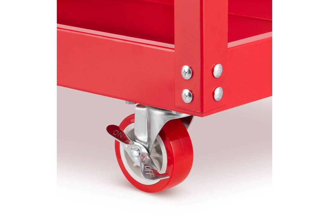 Werkplaatswagen met wielen - 3 schappen - 75×35×78 cm