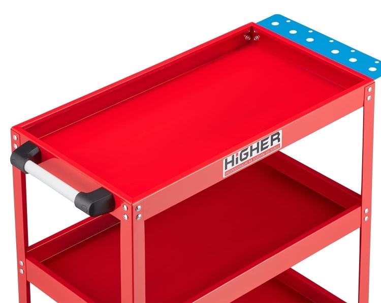 Werkplaatswagen met wielen - 3 schappen - 75×35×78 cm